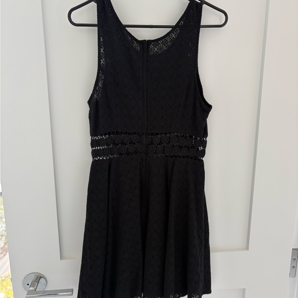 NWT Free People So fancy Black Lace Fit & Flare Dress Size 8 - Picture 4 of 7